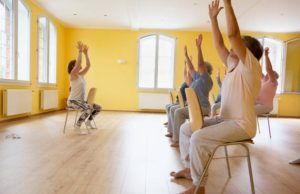 Chair yoga routines for elderly beginners